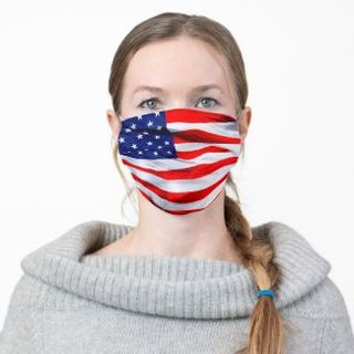 American Flag Pleated Mask1