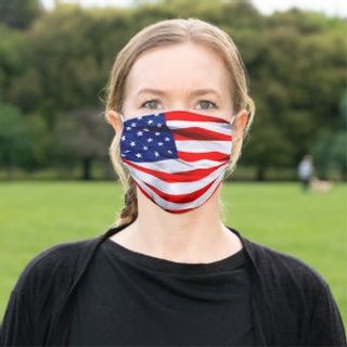American Flag Pleated Mask2