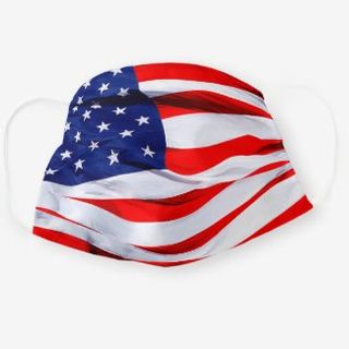 American Flag Pleated Mask3