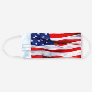 American Flag Pleated Mask4