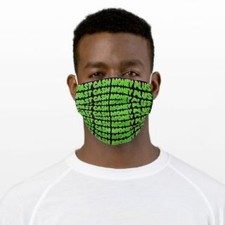 FastCash Text Pleated Mask