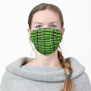 FastCash Text Pleated Mask1