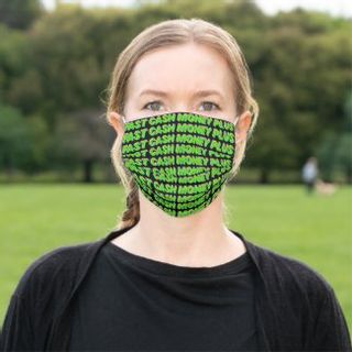 FastCash Text Pleated Mask2
