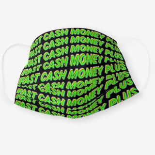 FastCash Text Pleated Mask3